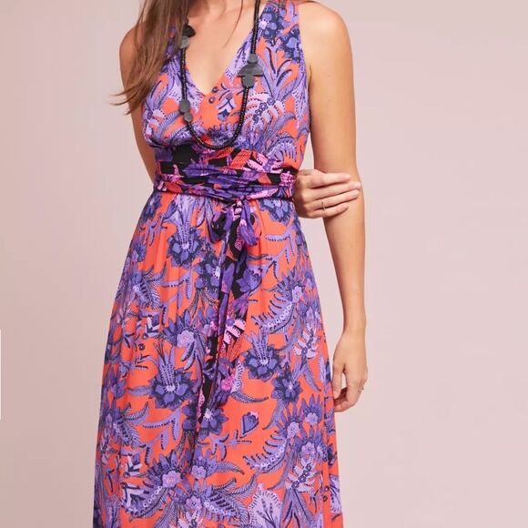 Anthropologie Maeve Macie Maxi Dress Size 6 - Picture 1 of 15